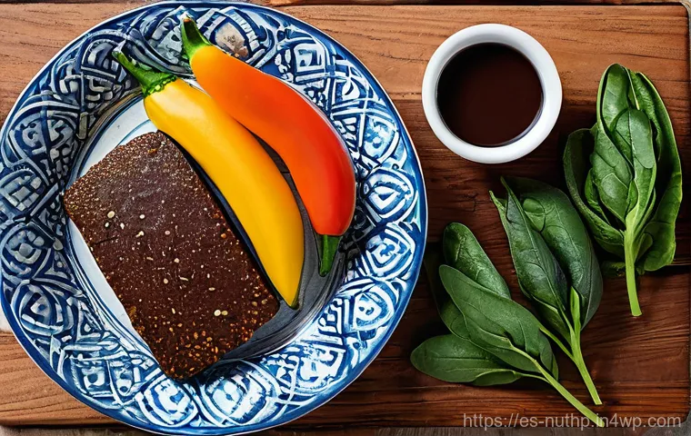 스트레스를 줄이는 뇌 건강 식단 - **Prompt:** A visually engaging and abstract representation of the "gut-brain axis." The central fig...