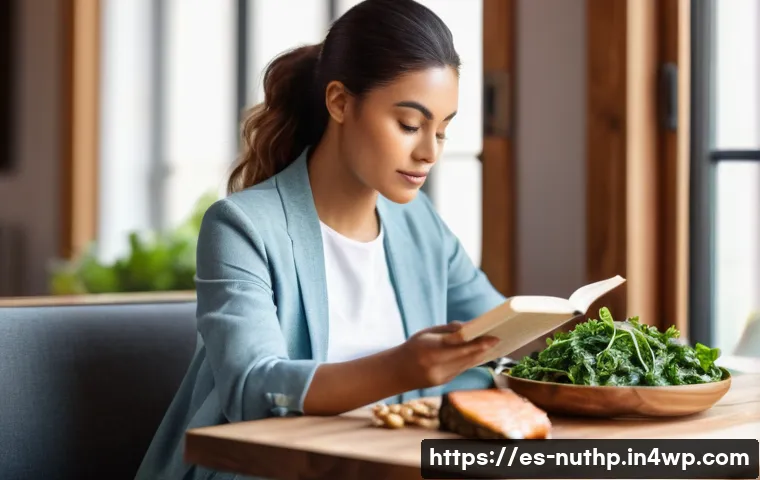 정신력 향상을 위한 식단 전략 - A serene and focused individual, either male or female, in their late 20s or early 30s, sitting at a...